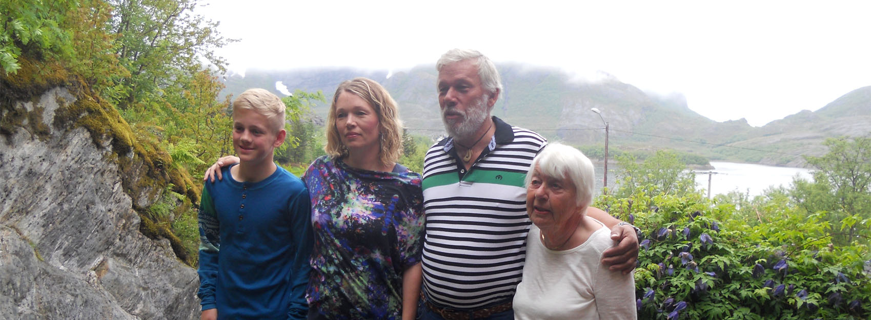 4 generations: Ludvik, Ingvild, Svein and Mamma Borghild