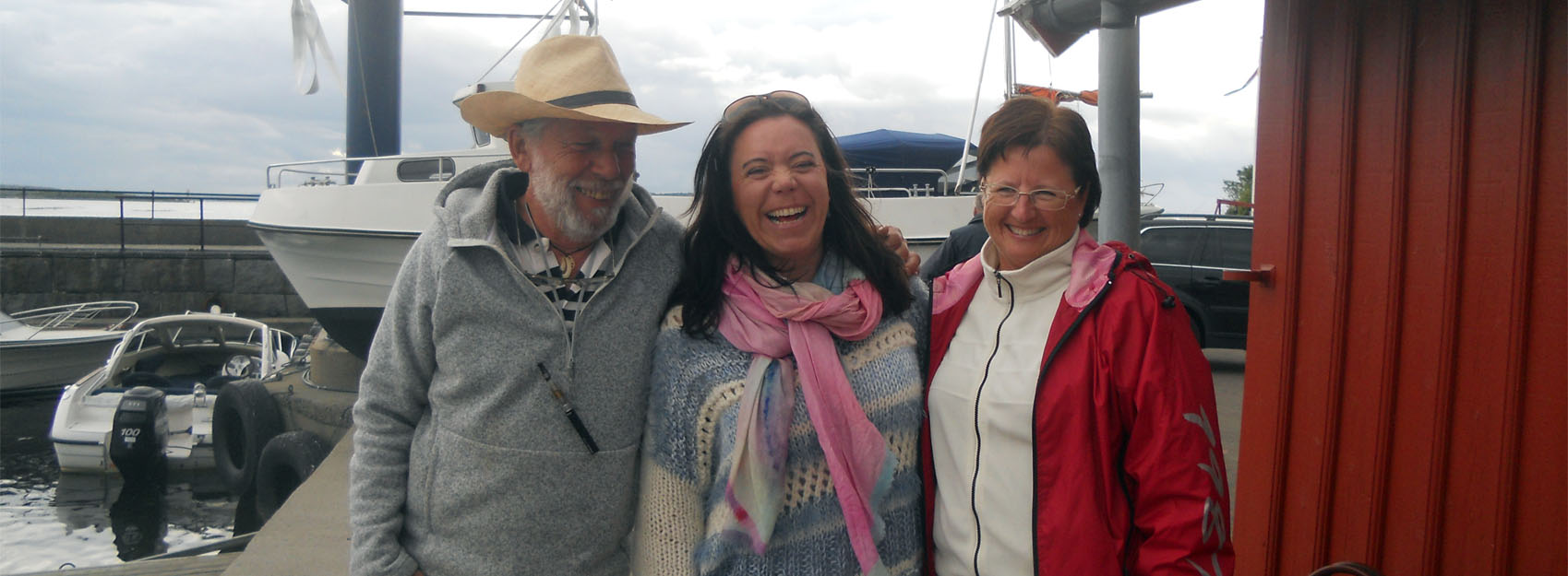 Svein, Anne Merete og Bente on our visit to Norway June 2014